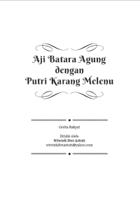 Image of Aji Batara Agung dengan Putri Karang Melenu