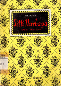 Image of Sitti Nurbaya, Kasih Tak Sampai